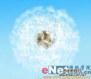 Photoshop制作逼真的風中蒲公英