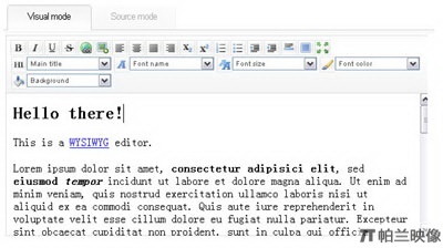 Control.Editor - Javascript富文本編輯器
