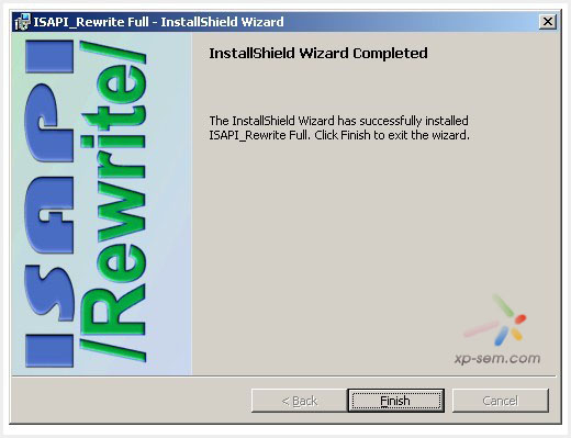 IIS偽靜態(tài)組件安裝成功